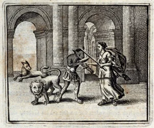 Ulysses társai. Jean de La Fontaine (1621-95) meséi. Illusztráció: François Chauveau (1613-1676). 1728-as kiadás.