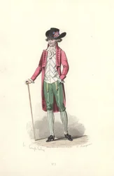 Dandy, Marie Antoinette korszaka.