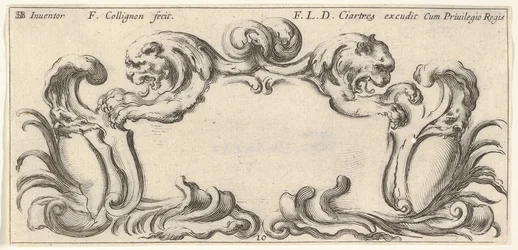 10. tábla: egy karton két oroszlán fejével profilban balra és jobbra t..., kb. 1640-45.