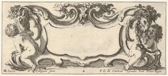 2. tábla: egy kartusz egy gyerekkel hátulról balra nézve és egy gyerekkel ...-ról nézve, kb. 1640-45.