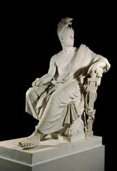 Lazare Louis Hoche (1768-1797), a forradalom francia tábornokának portréja. Francois Dominique Aime Milhomme (1758-1823) szobra V. 1,90 m Versailles, vármúzeum