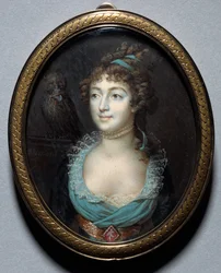 Mademoiselle Marie-Anne Adelaide Le Normand portréja, c. 1793.