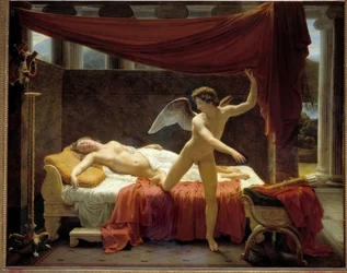 Ámor és Psyché, Édouard Picot (1786-1868) festménye, 1817, 2,33 x 2,91 m