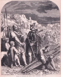 Hengist és Horsa szerződése Vortigernnel Kr.u. 600