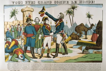Napóleon és Kleber tábornok az egyiptomi expedíción, 1798, 1835