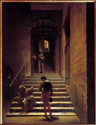 Kilátás egy római kolostor belsejére Francois Marius Granet (1775-1849) festménye 19. század V. 0,65x0,49 m Pau, Szépművészeti Múzeum