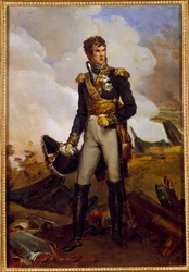 Jean Lannes, Montebello hercege (1769-1809) portréja a birodalmi festészet marechal lábában Francois Gerard (1770-1837) 19. századi nap. 0,3x0,22 m