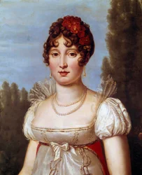 Caroline Murat (1782-1839) portréja, nee Bonaparte Francois Gerard (1770-1837) festménye, 19. század Párizs, Musee Marmottan