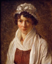 Madame Lecerf portréja, szül. Gerard, a művész unokatestvére Francois Gerard festménye (1770-1837) 1794 V. 0,56x0,47 m