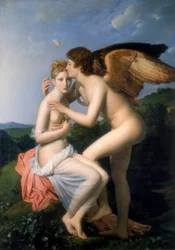 Pszükhé fogadja Ámor első csókját, 1798