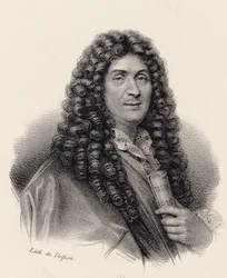 Jean-Baptiste Lully zeneszerző portréja 1632-1687.