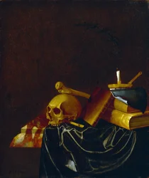 Vanitas, 1692 (olaj, tölgyfa panel)