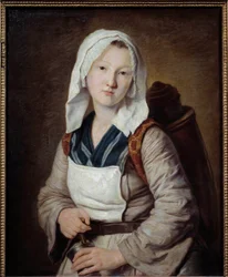 A gyógytea kereskedő Francoise Duparc festménye (1705-1778) 18. század V. 0,73x0,58 m Marseille, Szépművészeti Múzeum