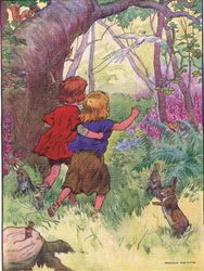 A gyerekek elvesztek, a Blackie & Son Limited által kiadott Hansel and Gretel 1940 körül