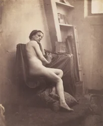 [Női akt a stúdióban], 1856-59.