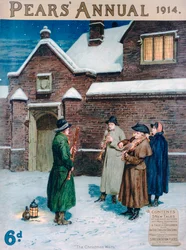 The Christmas Waits, a Pears Annual borítója, 1914