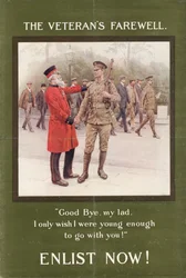 „A veterán búcsúja” (litho)