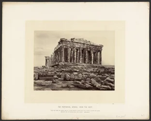 A Parthenon, Athén, nyugatról