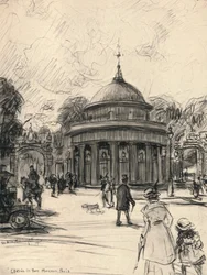 A Parc Monceau bejárata, 1915