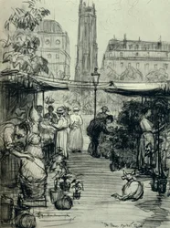 Virágpiac, 1915