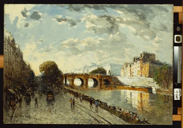 A Szajna Párizsban, Quai des Augustins, 1922