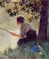 Béke, Frank Reynolds illusztrációja a "Marie-José hercegnő gyermekkönyvéből", 1916-ban megjelent (színes litográfia).