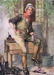 Sam Weller (Pickwick Papers) (színes litográfia)
