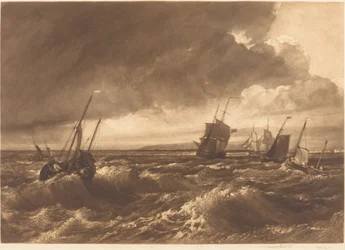 Sheppey-sziget Temze szája a távolban, 1891.