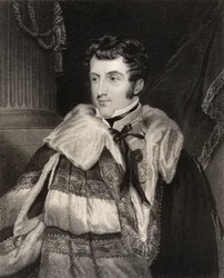 Charles Gordon Lennox, Richmond 5. hercege, H. Cook metszete a „National Portrait Gallery, IV. kötet”-ből, megjelent 1835 körül