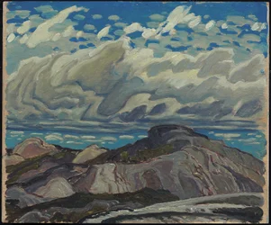 október, Cranberry Hills, 1943 (olaj rétegelt lemezre)