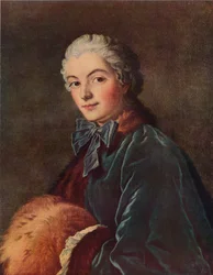 Fiatal hölgy muffal, c1750, 1938