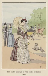A fő sugárút a Parc Monceau-ban, 1886