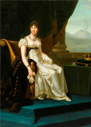 Bonaparte Caroline, Nápoly és a Két Szicília királynője portréja, François Gérard vagy műhelye.