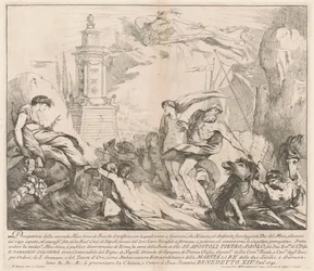 Az 1741-es kínai Seconda Macchina: Neptunusz és Amfitrit