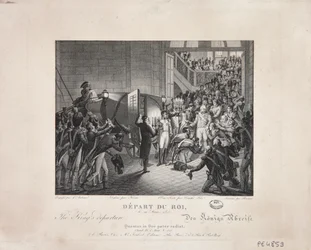 A király távozása, 1815. március 19., 1820 körül