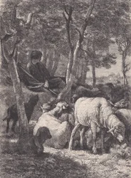 A Pásztor, a Le Magasin Pittoresque-ből, kb. 1852.