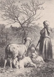 Egy pásztorlány, kb. 1852.