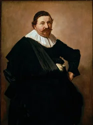 Lucas de Clercq, belga textilkereskedő portréja. Frans Hals (1580-1666) festménye, 1627 körül. Olaj, vászon. Méret: 126,5 x 93 cm. Amszterdam, Rijksmuseum