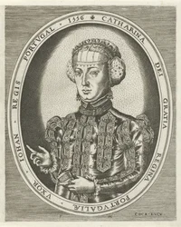 Habsburg Katalin portréja Királyok, királynők, hercegek és hercegnők portréi (sorozat címe)