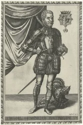 Savoyai Emanuel Philibert herceg portréja Királyok és királynők egész alakos portréi (sorozat címe)