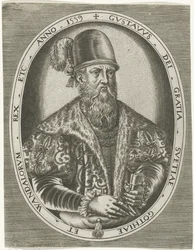 I. Gusztáv svéd király portréja Királyok, királynők, hercegek és hercegnők portréi (sorozat címe)