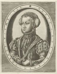 Mária cseh királynő portréja Királyok, királynők, hercegek és hercegnők portréi (sorozat címe)