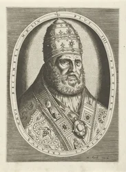Pius pápa arcképe IV Királyok, királynők, hercegek és hercegnők portréi (sorozat címe)
