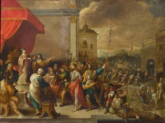 Krisztus Kajafás előtt, Kr. e. 1650.