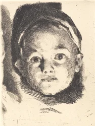 Mintatálca: Egy kisfiú feje
