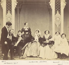 [Az Antoine és Höusermann család csoportportréja], 1850-60-as évek.