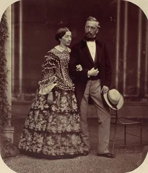 Mathias és Elise Hoeusermann, 1850-60-as évek.