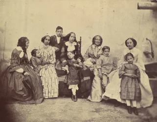 [Az Antoine család tíz tagja], 1850-60-as évek.