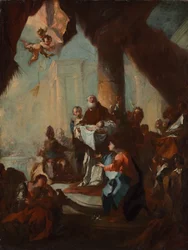 Tanulmány a „Krisztus bemutatása a templomban” című műhöz (a bécsi Szent Ulrich-templom számára)