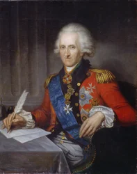 Jacob Sievers gróf államférfi és reformátor (1731-1808) portréja (Gróf Jacob Sievers államférfi és reformátor portréja). Gerhard von Kugelgen (1731-1820) festménye, olaj, vászon. 18. század végi német művészet, klasszicizmus. Oroszország állam